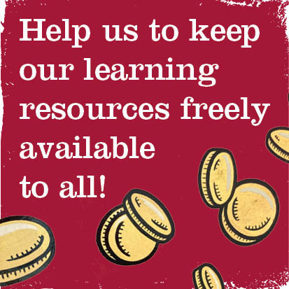 Text: can you help us to keep our learning resources free to all?